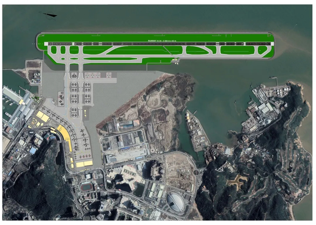 澳门国际机场卫星图 