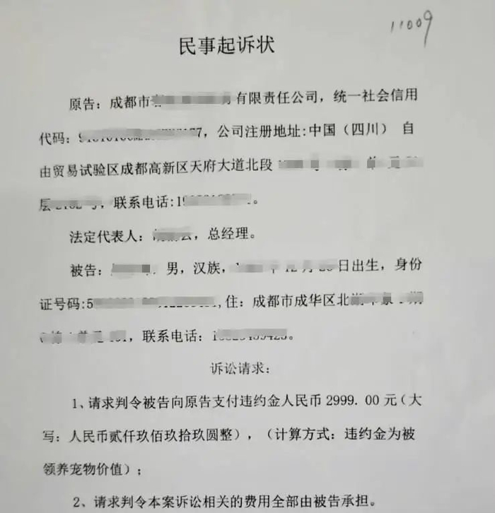领养人拒绝支付“猫贷”后被店家起诉