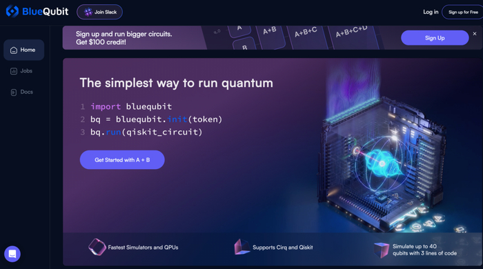 图丨 BlueQubit 的平台（来源：BlueQubit）