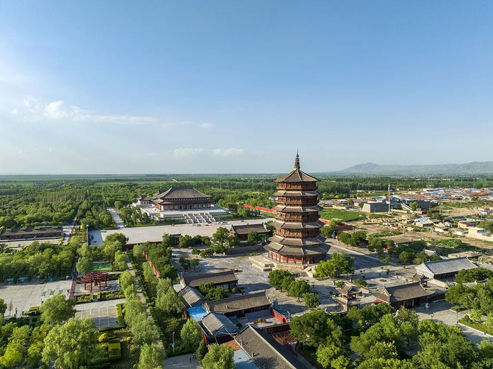山西朔州的应县木塔｜图源：视觉中国