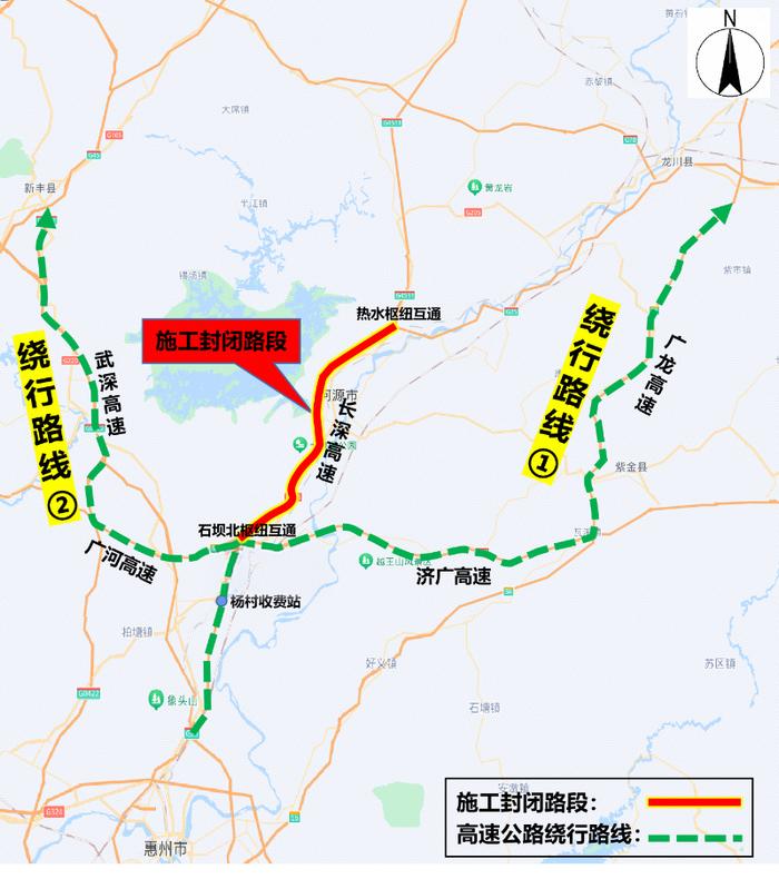 长深高速线路图图片