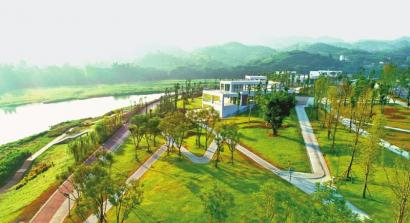 高县滨河湿地公园。