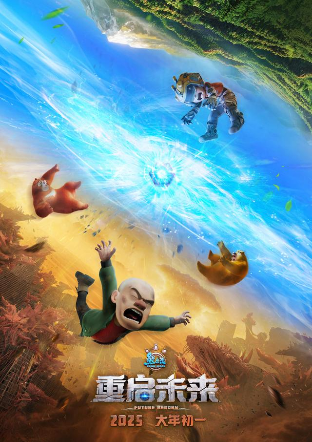 电影《熊出没·重启未来》海报。