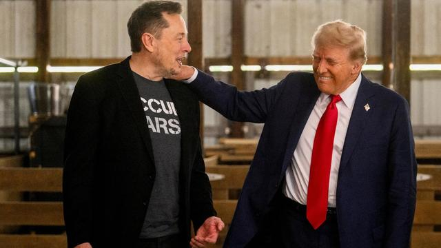 马斯克和特朗普 资料图 