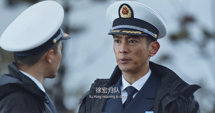 《蛟龙行动》预告片截图。杜江饰演蛟龙突击队副队长爆破手徐宏。