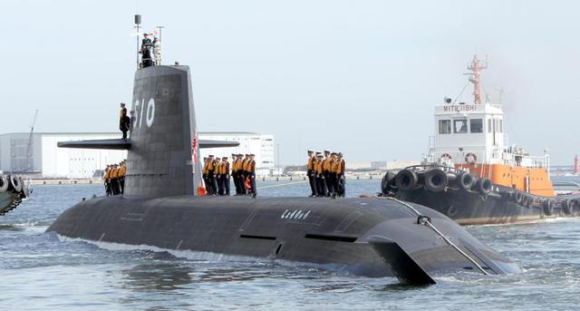 川崎重工此前向日本海自交付的“翔龙”号潜艇 资料图。 产经新闻 