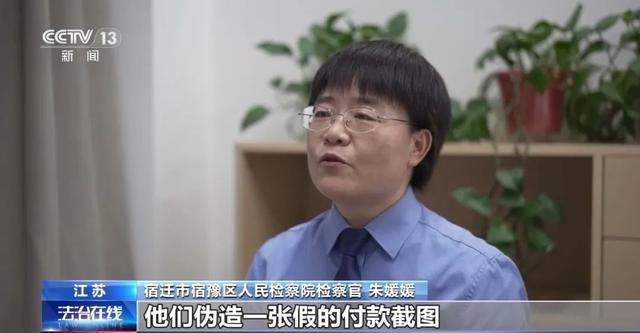 江苏省宿迁市宿豫区人民检察院检察官 朱媛媛：加好友之后，他们伪造一张假的付款截图，告诉对方买皮肤的钱是已经付过了。