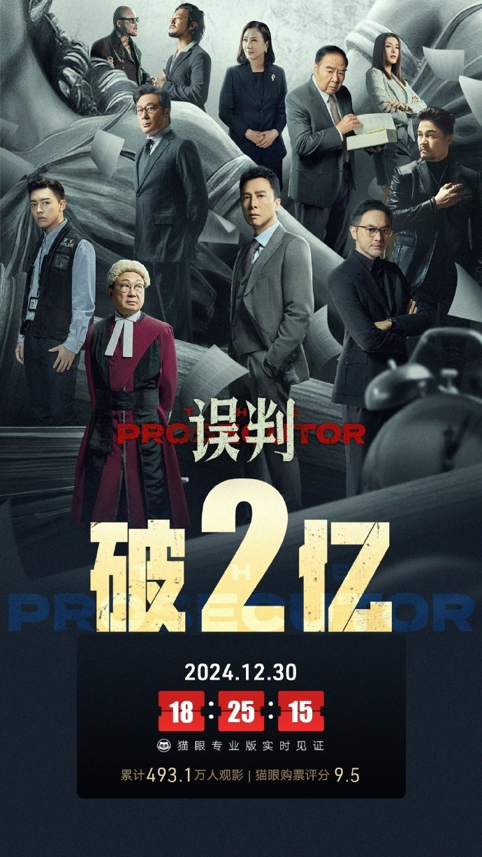 电影《误判》总票房破2亿|电影票房|猫眼专业版|专业版|猫眼|数据_新浪新闻