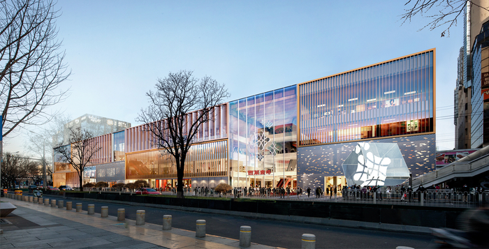 西单商场改建后的效果图。西单商场供图