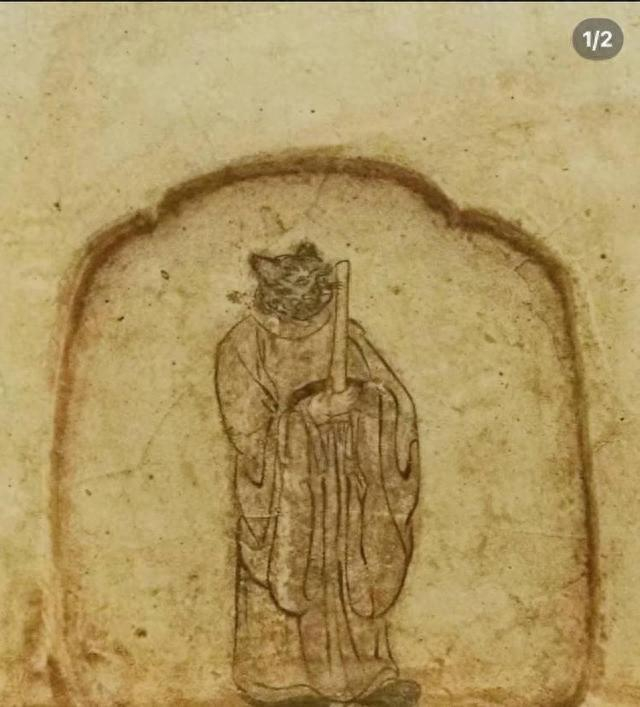 “十二生肖”壁画中的“猫” 图据网友