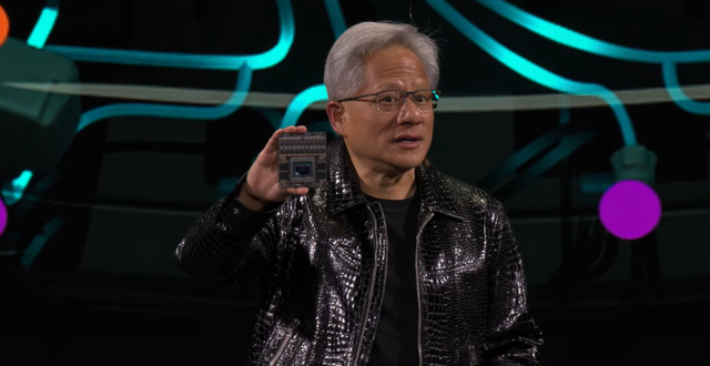 人形机器人计算平台Jetson Thor。来源：英伟达直播