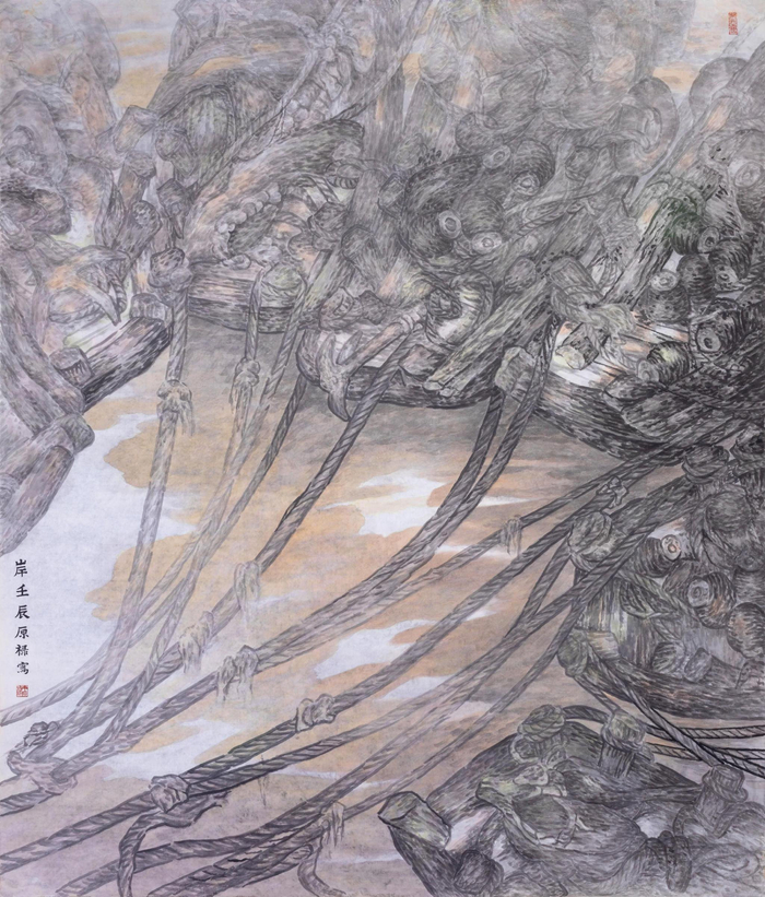 山水精神 渔船世界:丁原禄“渔船系列”中国画作品捐赠仪式在中国国家画院举行|笔墨|绘画|水粉画_新浪新闻