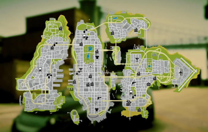 可以坐飞机或坐船抵达的自由城独立地图