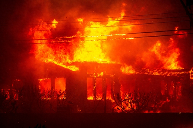 加州山火画面 图源：IC photo