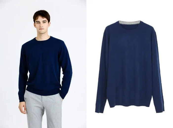 湖水蓝相对很独特，静谧之中带着一丝温柔，穿上就自带暖男属性。范友福利价1190元不变。