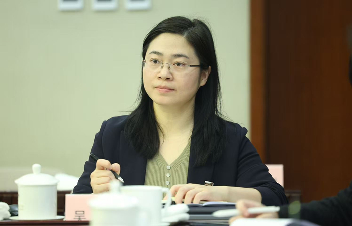 市人大代表、小米集团公共事务副总裁吴姣。新京报记者 王飞 摄