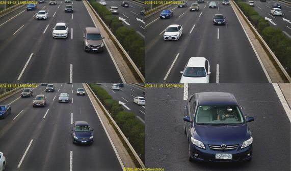 “变更车道未打转向灯”监控抓拍画面。 北京交警供图