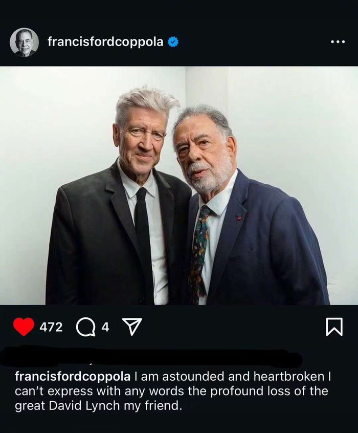 弗朗西斯·福特·科波拉发文。