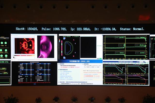 億度千秒”高約束模等離子體運(yùn)行現(xiàn)場