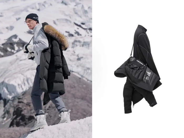 （左）波司登极寒系列 （右）波司登Vertex系列｜图源：淘宝网、得物app