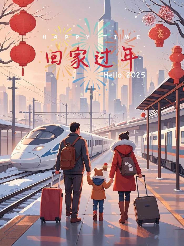 现在应该已经有很多人收拾好大包小包的行李准备回家过年了吧…