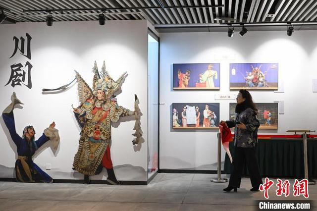 图为市民在重庆市群众艺术馆·重庆非遗展示厅参观。中新社记者 何蓬磊 摄