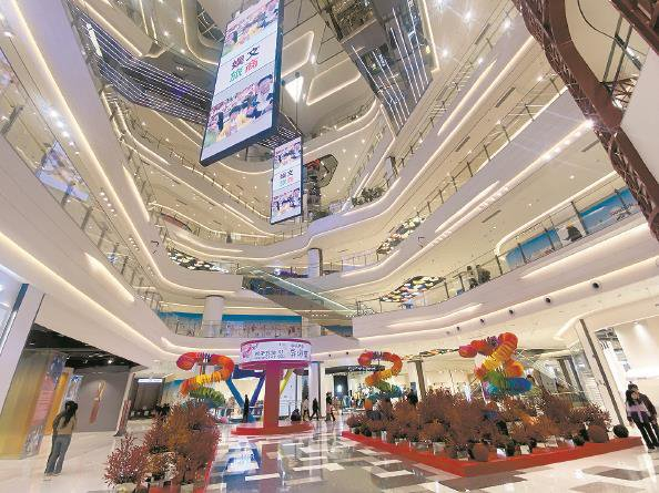             本月亮相的滨港商业中心          