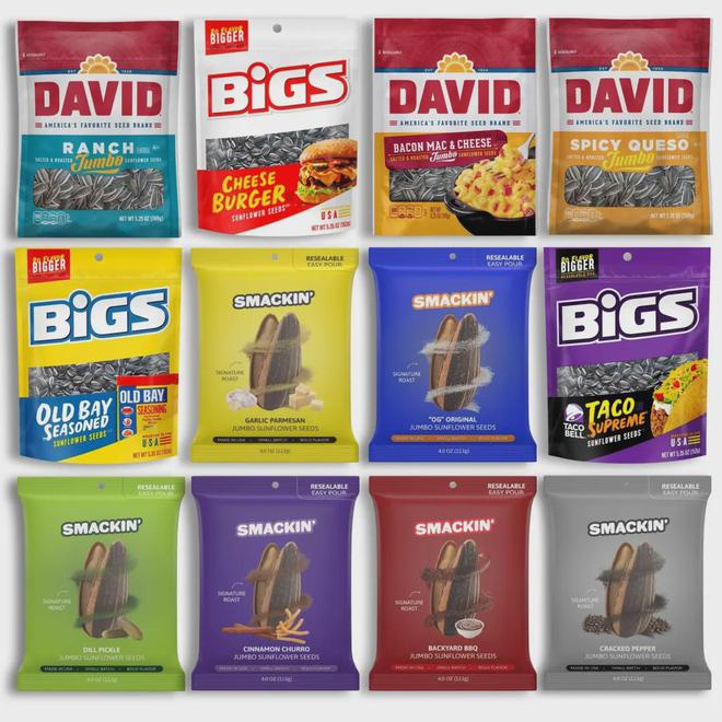 美国瓜子不同品牌产品；图片来源：Walmart