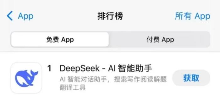 蘋果APP Store中國區免費榜