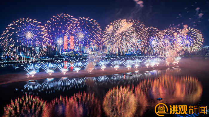 2024年南昌迎春烟花晚会现场