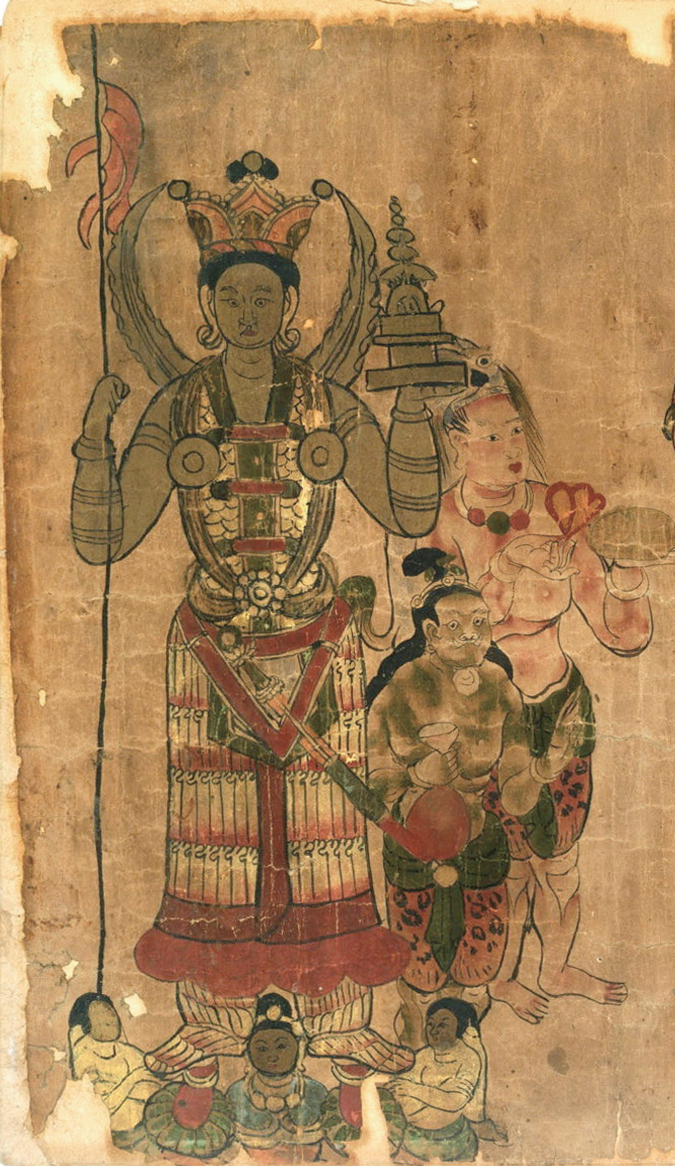 敦煌毗沙门天王和哪吒像