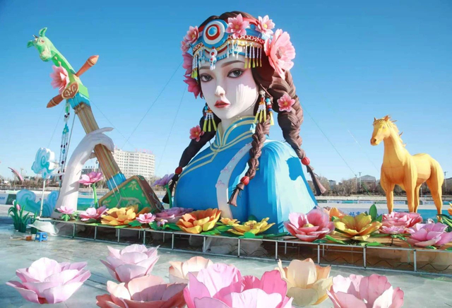 在锡林郭勒盟锡林浩特市，“非遗＋科技”灯会将闪耀元宵佳节。图片来源：锡林浩特文化旅游