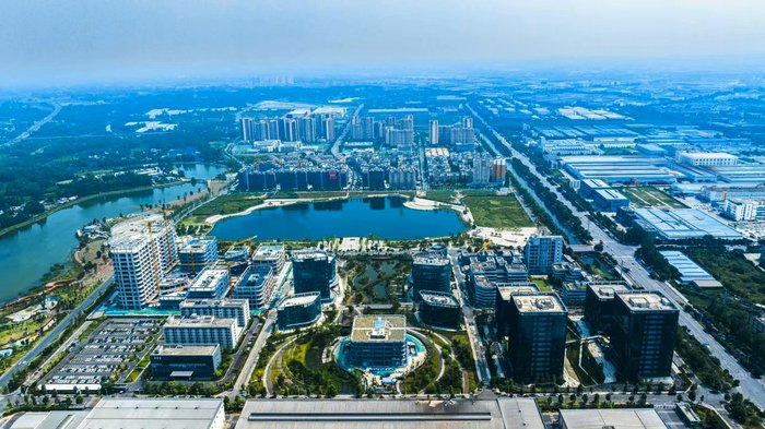 成都崇州经开区 图源：崇州市委宣传部 