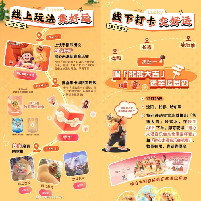 线上线下联动，带动更多内容生产和消费 图源：快手