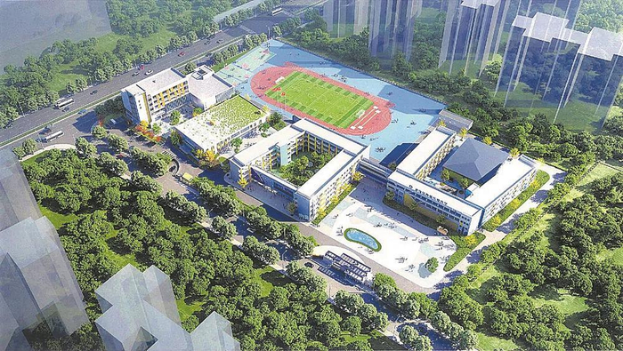     双流协和实验小学改扩建工程效果图。