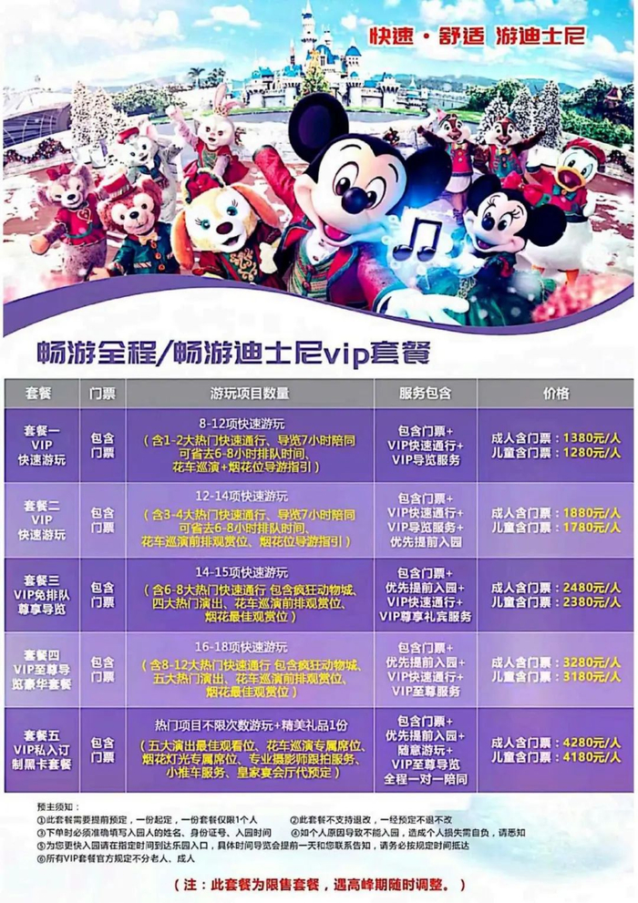 涉案旅游咨询公司畅游上海迪士尼套餐服务项目  “上海高院”微信公众号 图