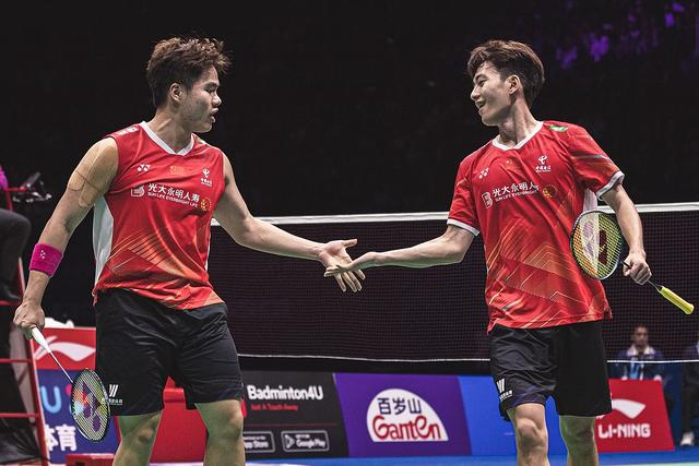 2023年大师赛男双决赛，“梁王”组合梁伟铿/王昶。图源：VCG