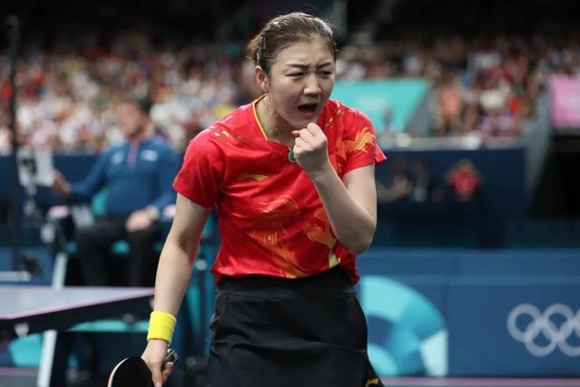 陈梦在巴黎奥运会比赛中。中新社记者 盛佳鹏 摄