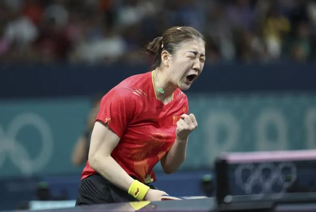 陈梦在巴黎奥运会比赛中。中新社记者 盛佳鹏 摄