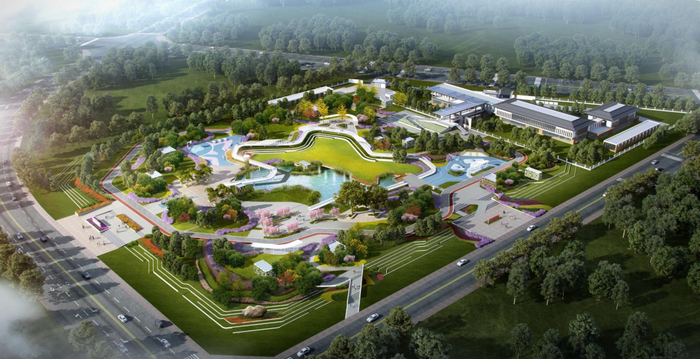 ▲骑龙净水厂工程项目效果图