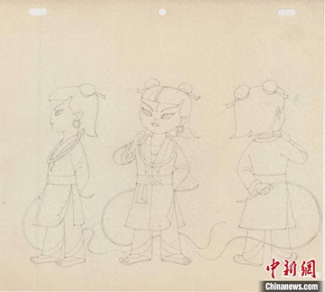 1979年版《哪吒闹海》手稿。三门县档案馆供图