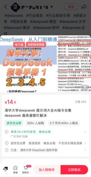 图为小红书上售卖的“网课”。
