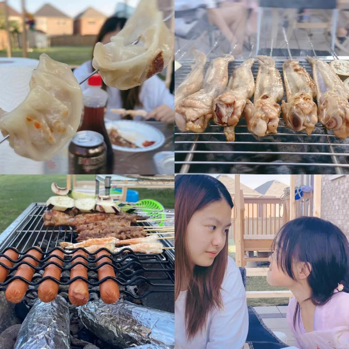 作者和陪读妈妈当搭子，经常在院子里聚餐