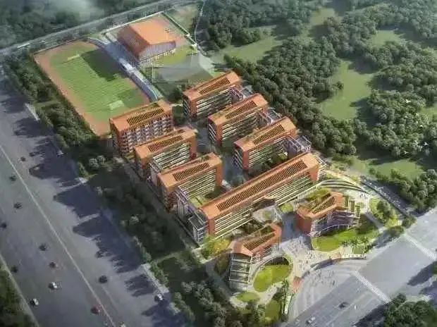 ▲季延中学罗山校区（左）第六实验幼儿园（右上）第六实验小学山仔校区（右下）