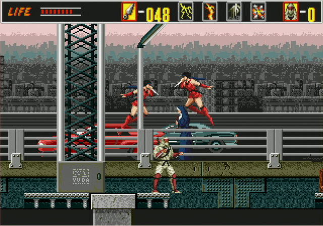 《超级忍》尽可能多地使用多重卷轴来表现MD的性能优势