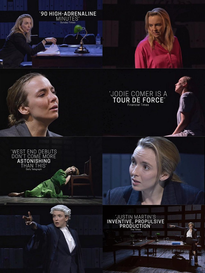 朱迪·科默在舞台上的各种多变造型，包括脱衣服穿衣服重新梳头发，都是自己边说台词边完成的。