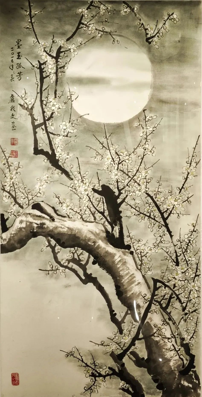 卢彩文 《墨玉孤芳》