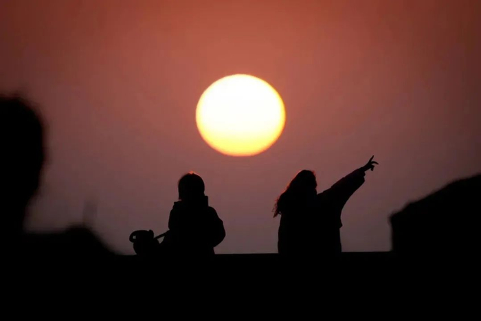 迎接日出，南汇嘴观海公园 @1N-I