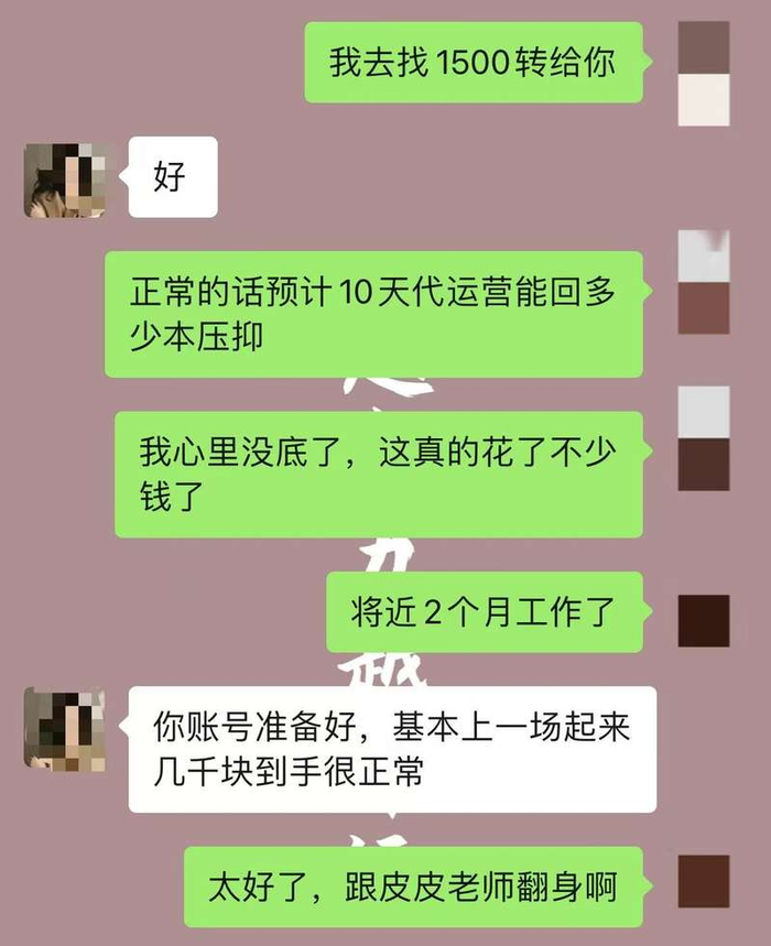 罗颖与商家的聊天记录。受访者供图