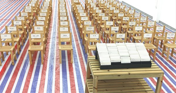 陈侗《世界作家大会》，装置，2017年